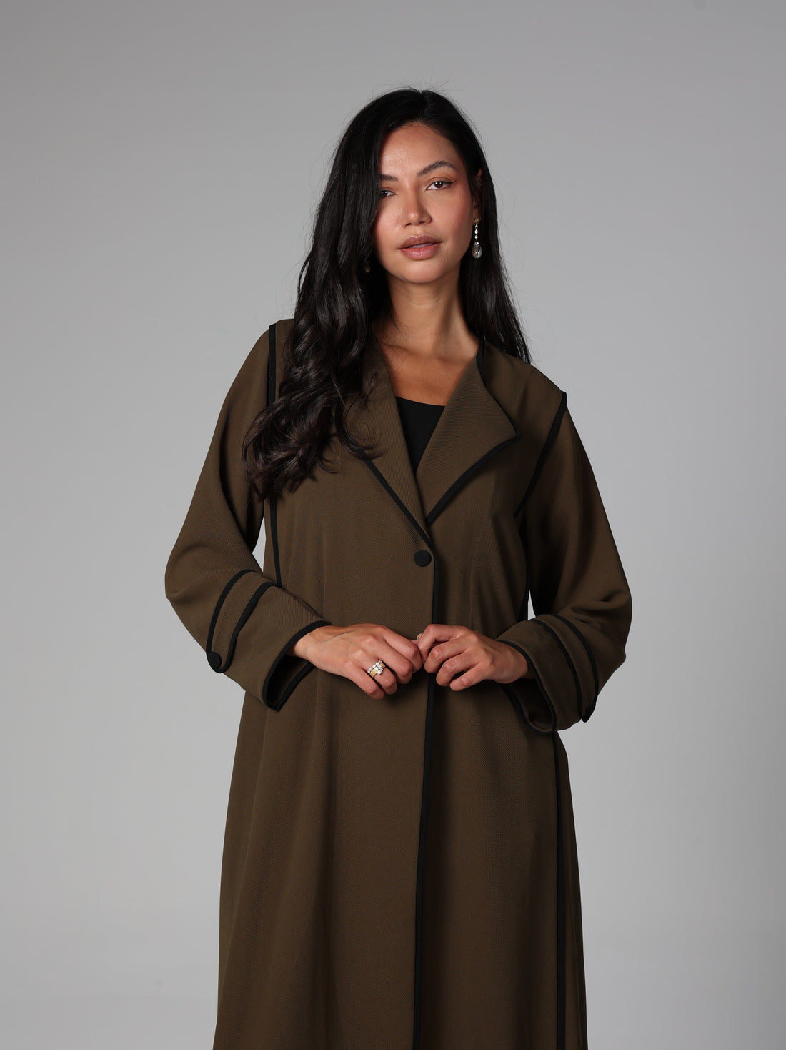 Cyline Abaya — Olive brown
