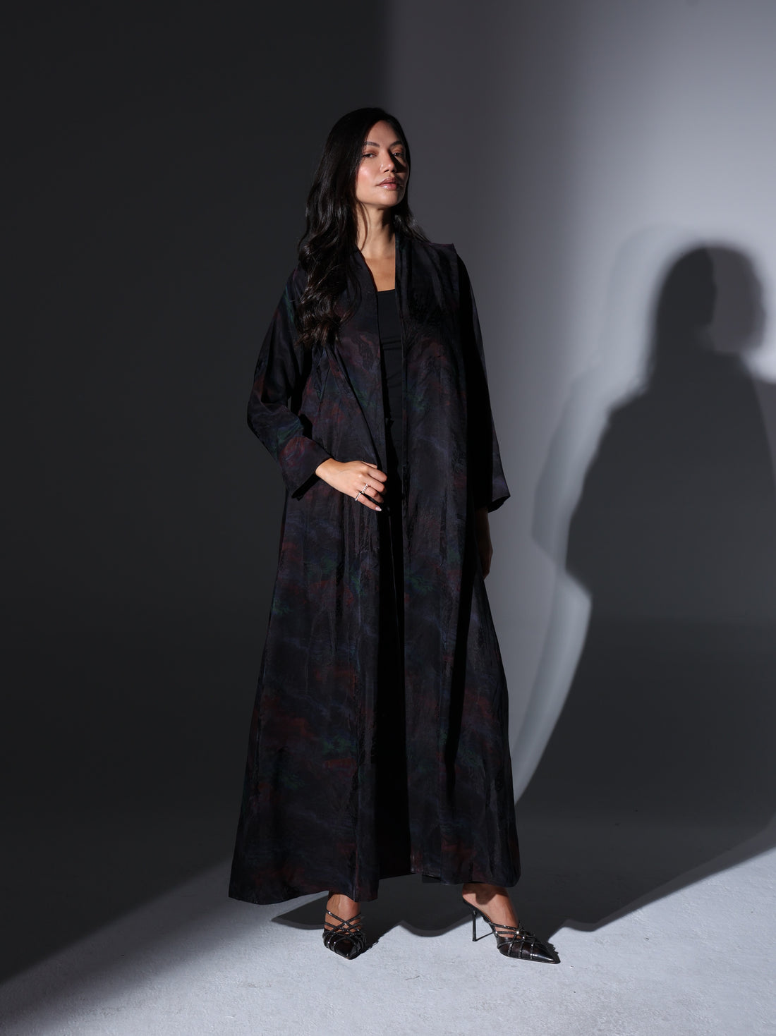 Cydra 2 Abaya — Dark Purple printed