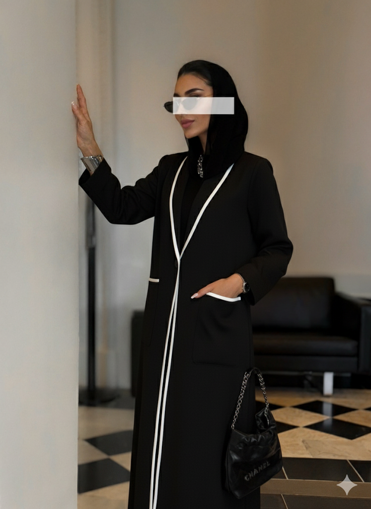 Layan Abaya — black