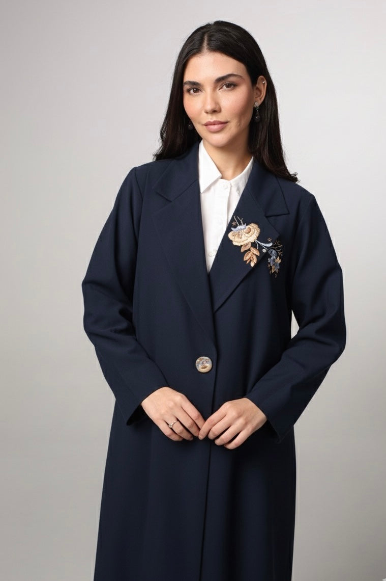 Sheikha Abaya — Navy blue