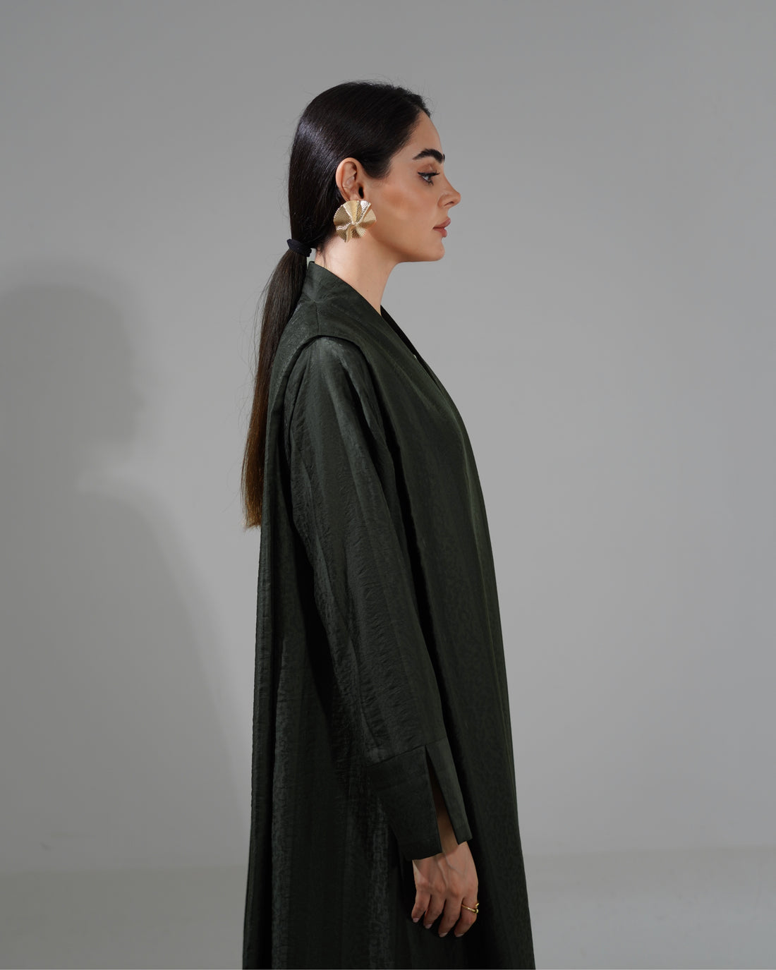 The Layla abaya -Deep olive green