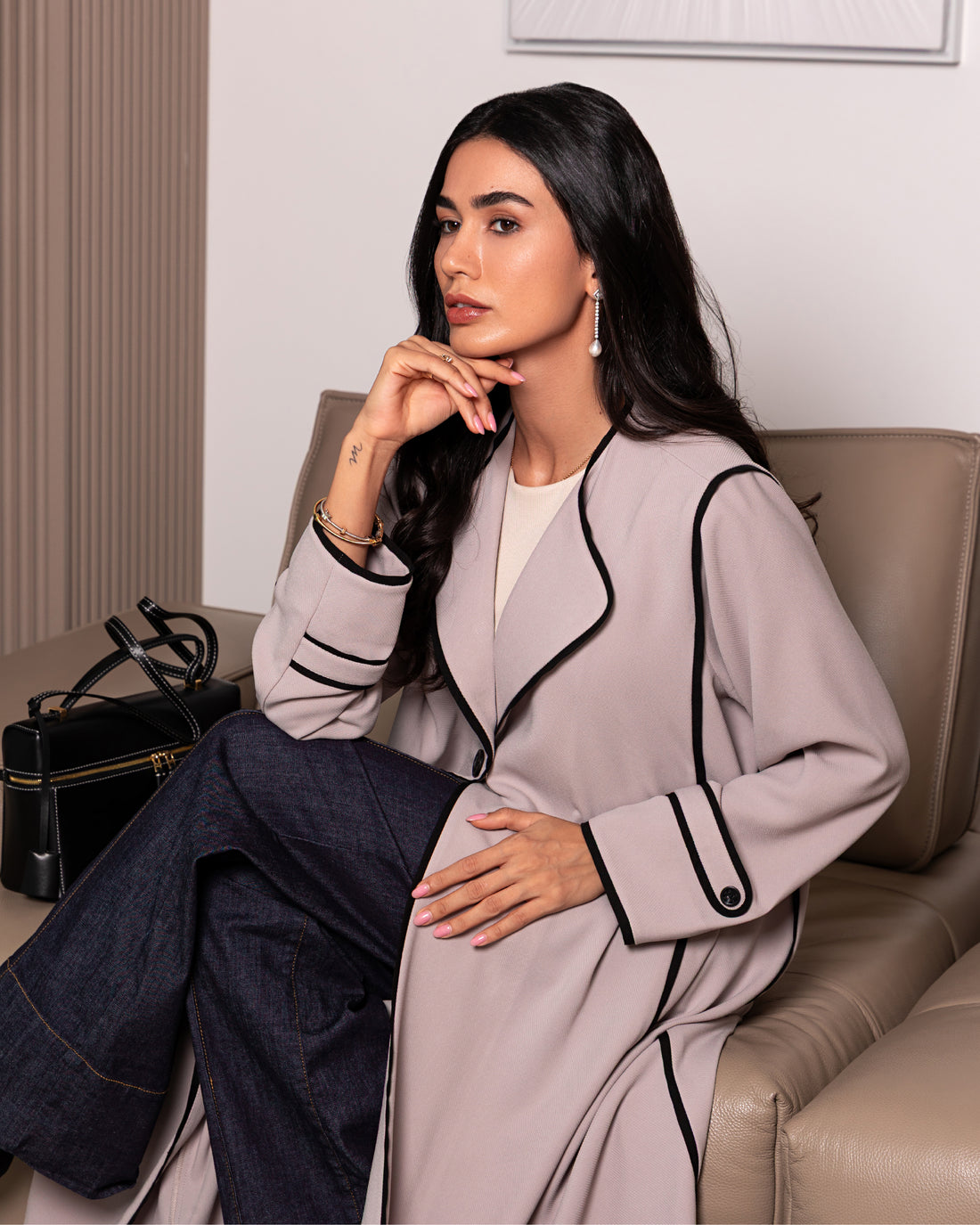 Cyline Abaya — Beige